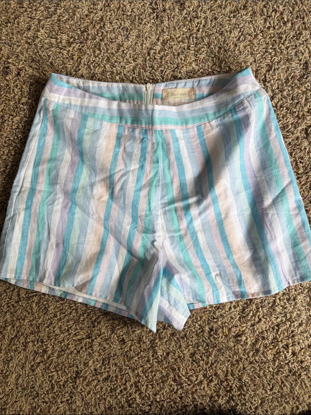 Altar'd State Pastel Multi-Stripe Women's Shorts